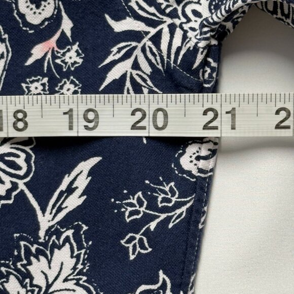 NEW Ralph Lauren Slim Fit M Navy & White Floral Short Sleeve Button-Up Shirt - Picture 5 of 6